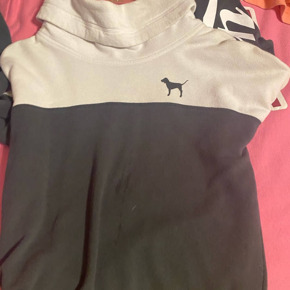 Pink Cowl Neck Sweatshirt